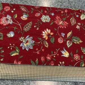 Dianthus window valance. 13.5” by 92”
